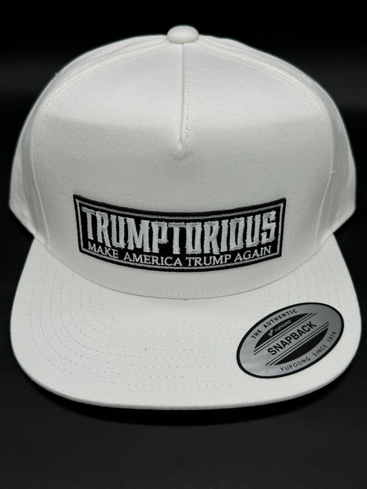 "TRUMPTORIOUS" WHITE SNAPBACK HAT