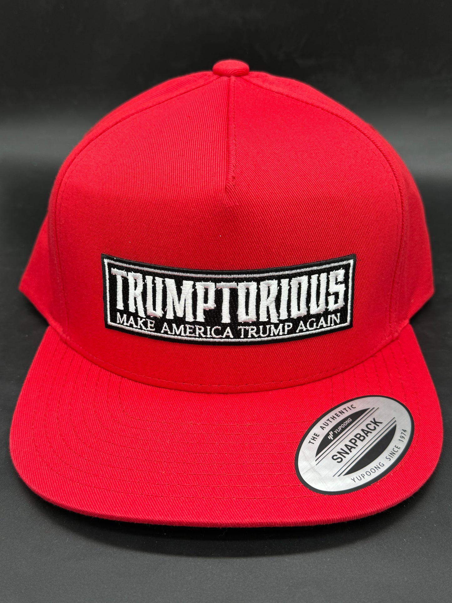 "TRUMPTORIOUS" RED SNAPBACK HAT