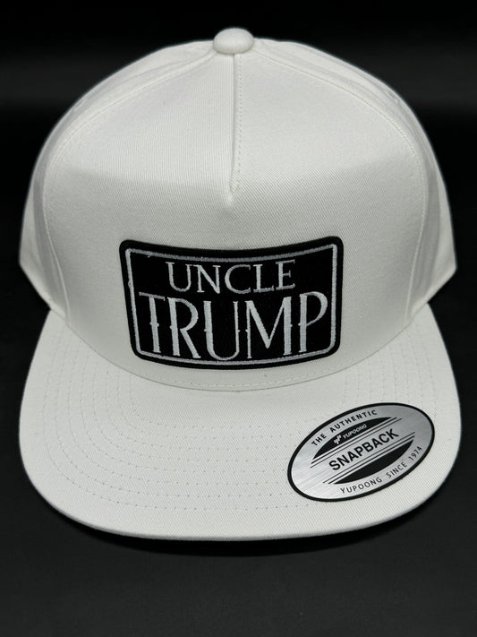 "UNCLE TRUMP" WHITE SNAPBACK HAT