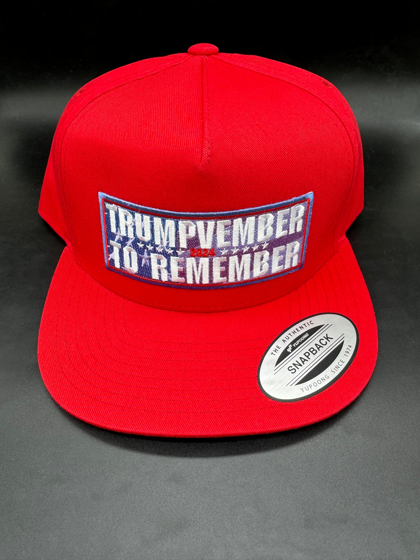 "TRUMPVEMBER TO REMEMBER" RED SNAPBACK HAT