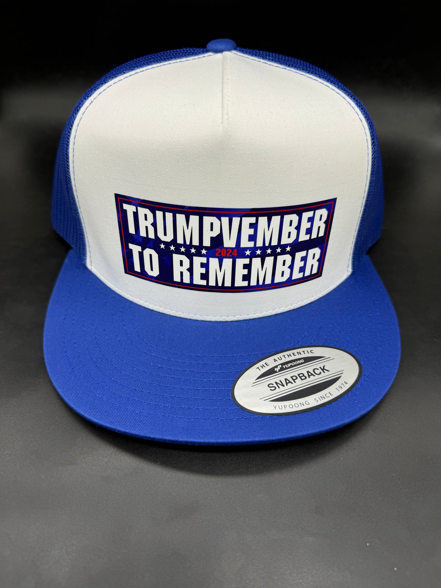 Trumpvember to Remember Blue Mesh Hat