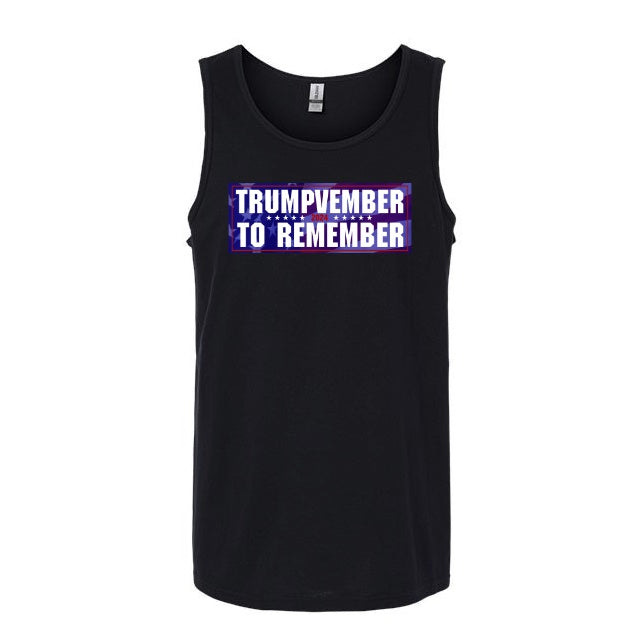 Trumpvember to Remember Black Tank Top (Front)