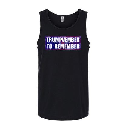 Trumpvember to Remember Black Tank Top (Front)