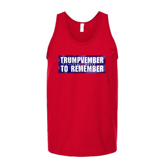 Trumpvember to Remember Red Tank Top (Front)