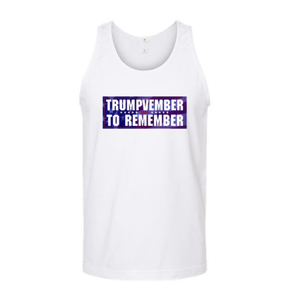 Trumpvember to Remember White Tank Top (Front)